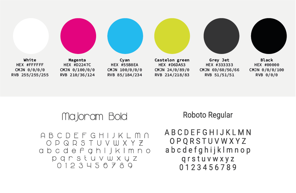Couleurs et typographies